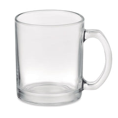 Taza de Cristal Transparente para Sublimación 300 ml.