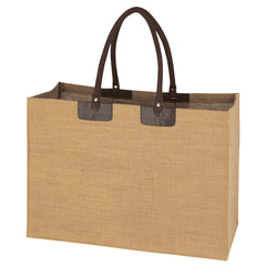 Bolsa de Mano de Yute y Asas de Cuerda de Algodón