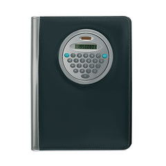 Carpeta Grande de Tela Plastificada con Calculadora 2 en 1