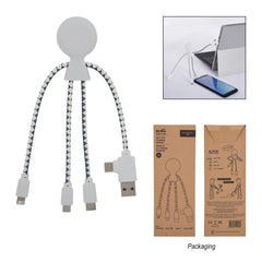 Cable de Carga Xoopar Mr Bio de Material Biodegradable 5 en 1