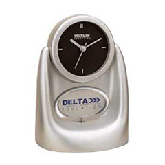 Reloj Analógico de Plástico para Escritorio con Placa Giratoria