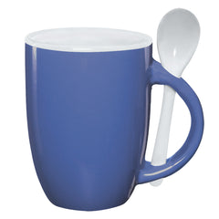 Taza con Cuchara de Cerámica 12 Oz.