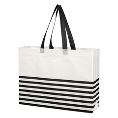 Bolsa de Mano Non-Woven con Rayas Horizontales