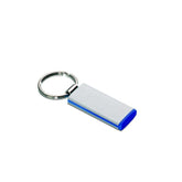 Llavero de Metal con Etiqueta de Plástico y Aluminio 2 en 1