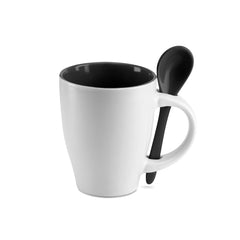 Taza con Cuchara de Cerámica 250 ml