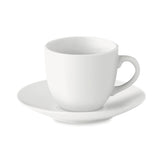 Set de Taza Expreso y Plato de Porcelana 80 ml.