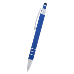 Bolígrafo Dublín de Aluminio y Goma con Lápiz Óptico 2 en 1