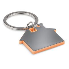 Llavero con Forma de Casa de Acero Inoxidable y ABS