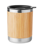 Termo Lokka de Acero Inoxidable y Bambú 250 ml.