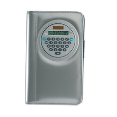 Carpeta de Tela Plastificada para Tarjetas con Calculadora 2 en 1