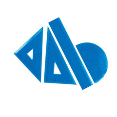 Juego de Geometría de Plástico con Estuche