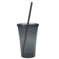 Vaso Térmico de PP con Popote 16 Oz.