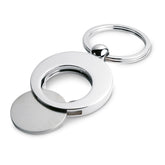 Llavero de Metal con Formas Circulares