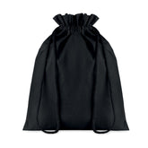 Bolsa Mediana Negra de Regalo Tipo Morral de Algodón