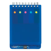 Mini Bloc de Notas con Bolígrafo, Notas y Banderas Adhesivas con Cubierta PVC 4 en 1