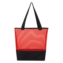 Bolsa de Mano de PLPES y Malla Transparente con Rayas