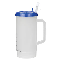 Taza Térmica de PP con Medidas, Tapa y Popote 32 Oz.