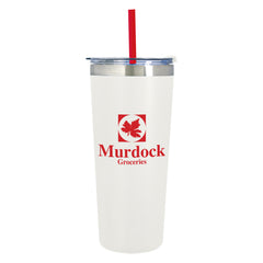 Vaso Térmico Colma de Acero Inoxidable con Popote 24 Oz.