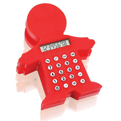 Calculadora en Forma de Niño de Plástico con Pantalla LCD