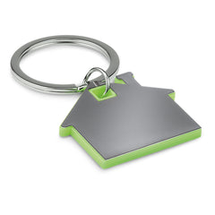 Llavero con Forma de Casa de Acero Inoxidable y ABS