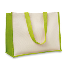 Bolsa de Mano de Yute y Algodón