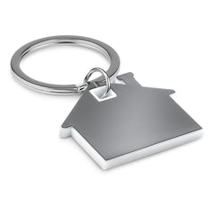 Llavero con Forma de Casa de Acero Inoxidable y ABS