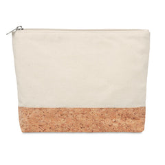 Cosmetiquera de Algodón con Corcho