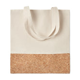 Bolsa de Mano de Algodón con Corcho