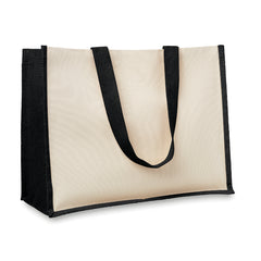 Bolsa de Mano de Yute y Algodón