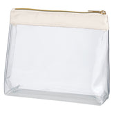 Cosmetiquera Sadie de PVC y Satín Claro