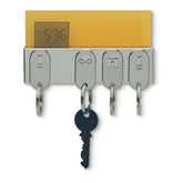 Reloj Digital de Plástico con Porta Llaves de Metal 2 en 1