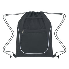Morral Deportivo de PLPES y Non-Woven con Cordón y Bolsillos Dobles