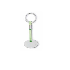 Llavero de Metal con Forma de Óvalo y Correa