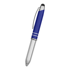 Bolígrafo de Aluminio con Lápiz Óptico y Luz 3 en 1