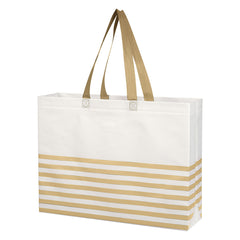Bolsa de Mano Non-Woven con Rayas Horizontales