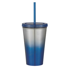 Vaso Térmico Chroma de Acero Inoxidable con Popote 16 Oz.