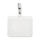 Porta Identificación de PVC con Clip de Metal