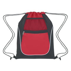 Morral Deportivo de PLPES y Non-Woven con Cordón y Bolsillos Dobles