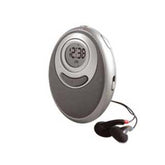 Radio Portátil FM de Plástico con Reloj, Alarma, Cronómetro y Audífonos 5 en 1