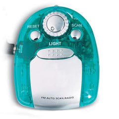 Radio Portátil FM de Plástico con Luz y Audífonos 3 en 1