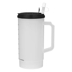 Taza Térmica de PP con Medidas, Tapa y Popote 32 Oz.