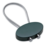 Llavero Ovalado de Metal con Cable 2 en 1