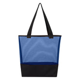 Bolsa de Mano de PLPES y Malla Transparente con Rayas