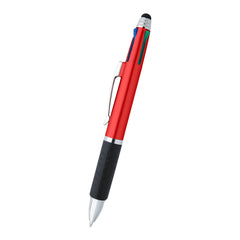 Bolígrafo con 4 colores de Tintas y Lápiz Óptico 2 en 1