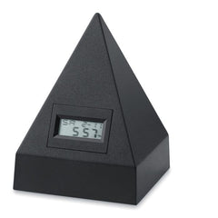 Reloj Digital de Plástico en Forma de Pirámide para Escritorio