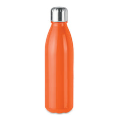 Botella de Vidrio con Tapa de Acero Inoxidable 650 ml.