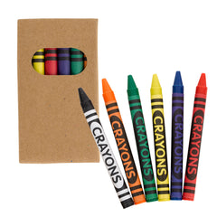 Bolsa de Mano para Colorear de Algodón con 6 Crayones