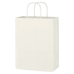 Bolsa de Papel Kraft Color Blanco para Compras 10 x 13