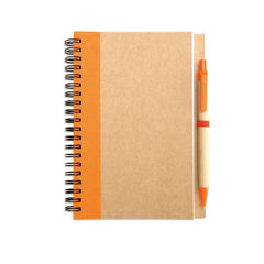 Libreta Biodegradable con Bolígrafo de Cartón Reciclado 2 en 1