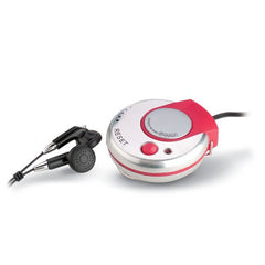 Radio Portátil FM Circular de Plástico con Audífonos 2 en 1